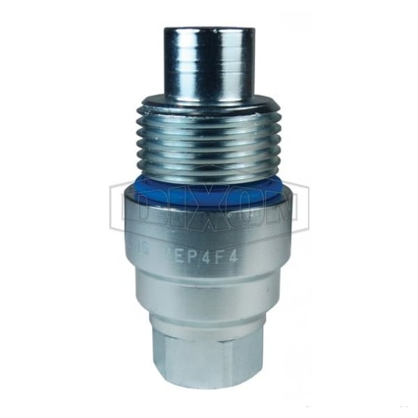 DQC VEP Hydraulic Plug, 1-1/2 in x 1-1/2-11-1/2 Nominal, Female NPTF, Steel, Domestic